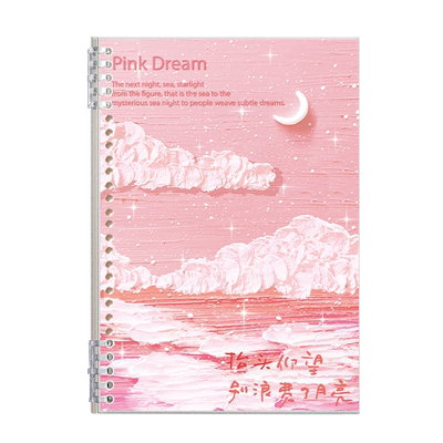 学生不硌手活页本油画风笔作业本