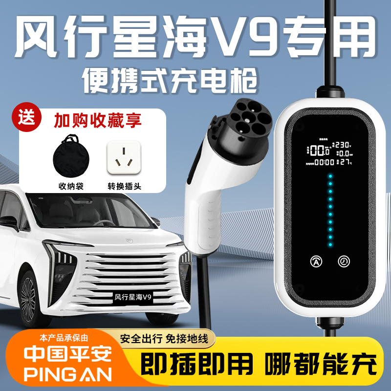 充电枪风行星海V9专用随车充