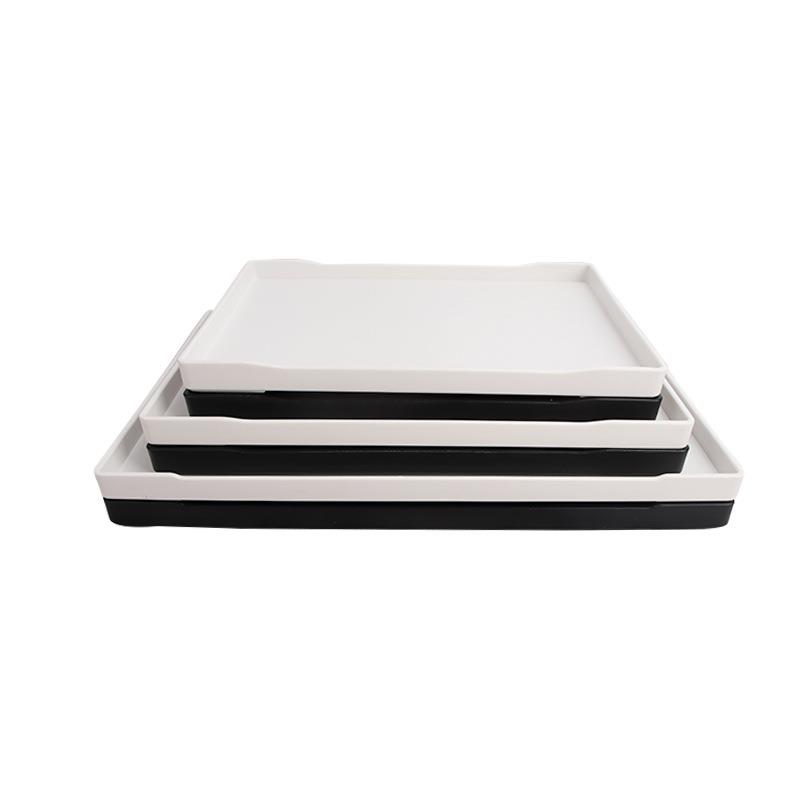 5DBJ长方形酒店宾馆托盘商用水杯茶盘塑料客房洗手台洗漱用品