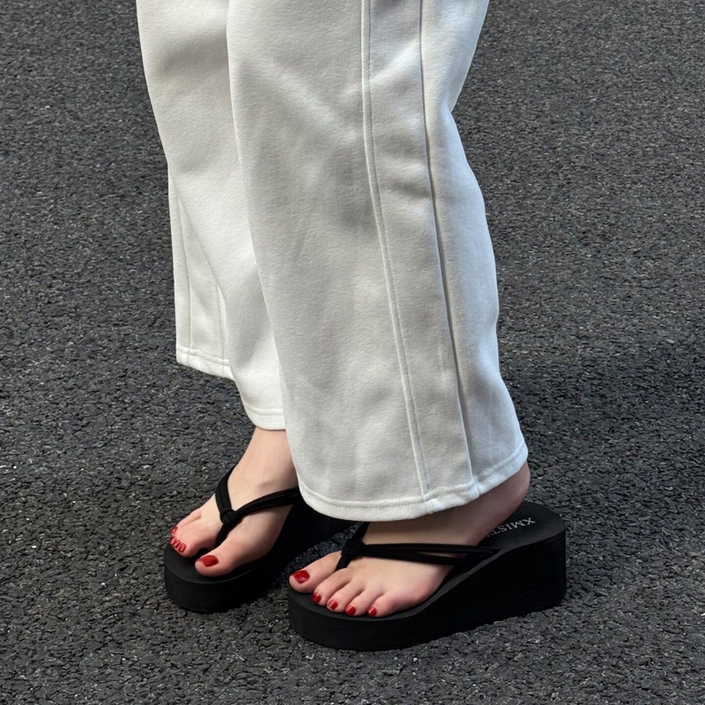 厚底人字拖鞋女夏外穿百搭增高坡跟夹脚防滑海边沙滩凉拖2026新款