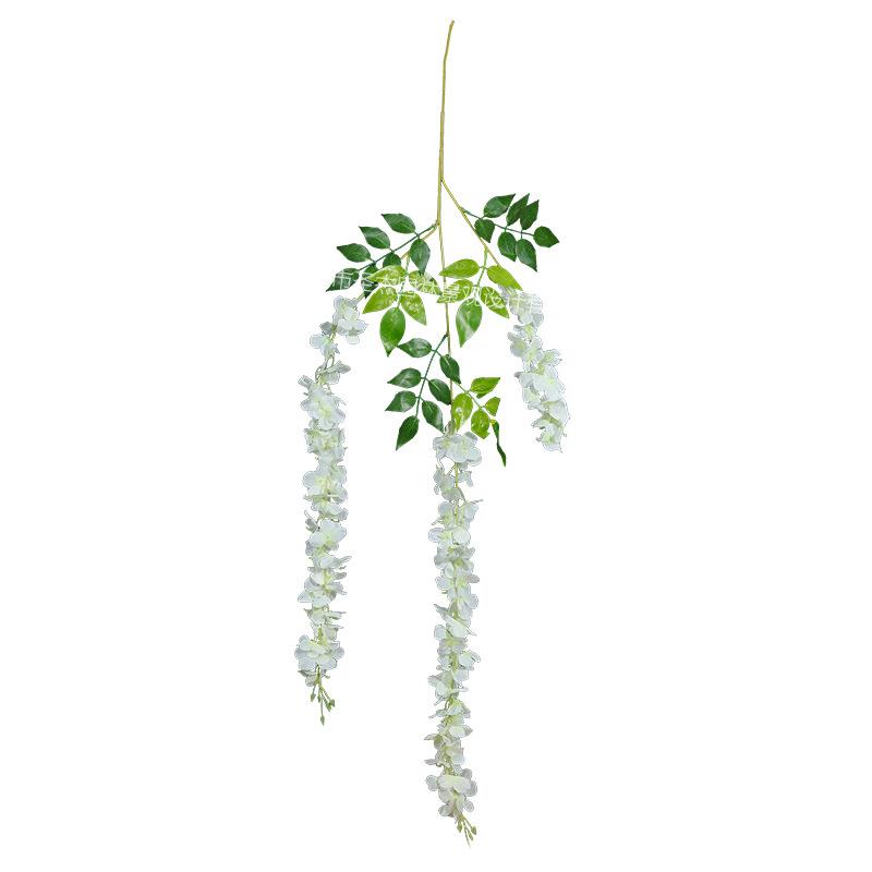 广州仿真豆花树室内外阻燃假树婚庆装饰花树白色紫藤花树仿真花树