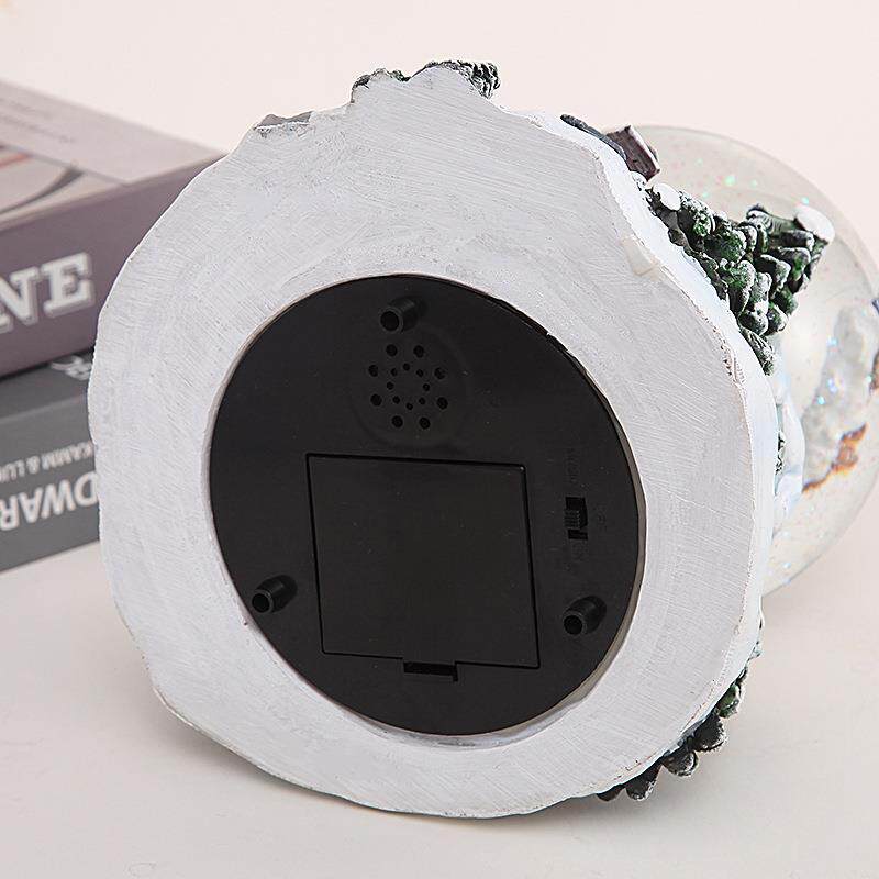 透明玻璃水球摆件音乐雪花水晶球装饰品圣诞节树脂工艺品