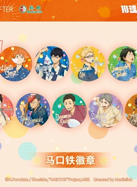 现货 LOFTER 排球少年 烟火大会 双闪烫金徽章吧唧 日向影山