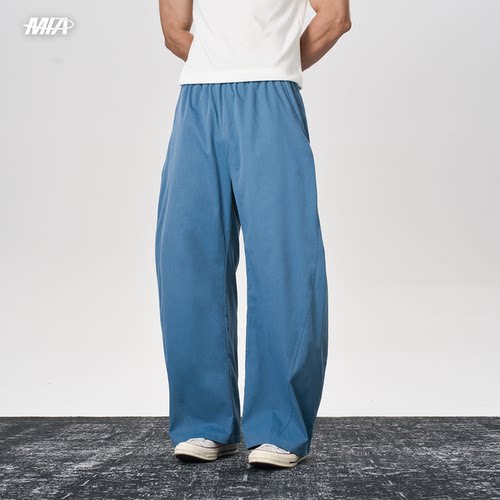 MPA PumpClub夏季美式冰感弯刀街头显比例束腰质感纯色休闲长裤