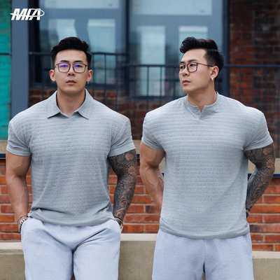 MPA PumpClub夏季双纱浮雕高级感编织纹理高弹轻奢海鸥领/叠领短T