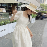 现货~夏季新款！提花纯色连衣裙209-8802-P125-K168，女装连衣裙，浙宝210（原浙宝191）