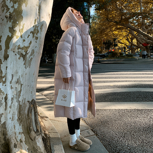 现货主推设计感长款新标90%白鸭绒羽绒服191-6356-P415-K598图片