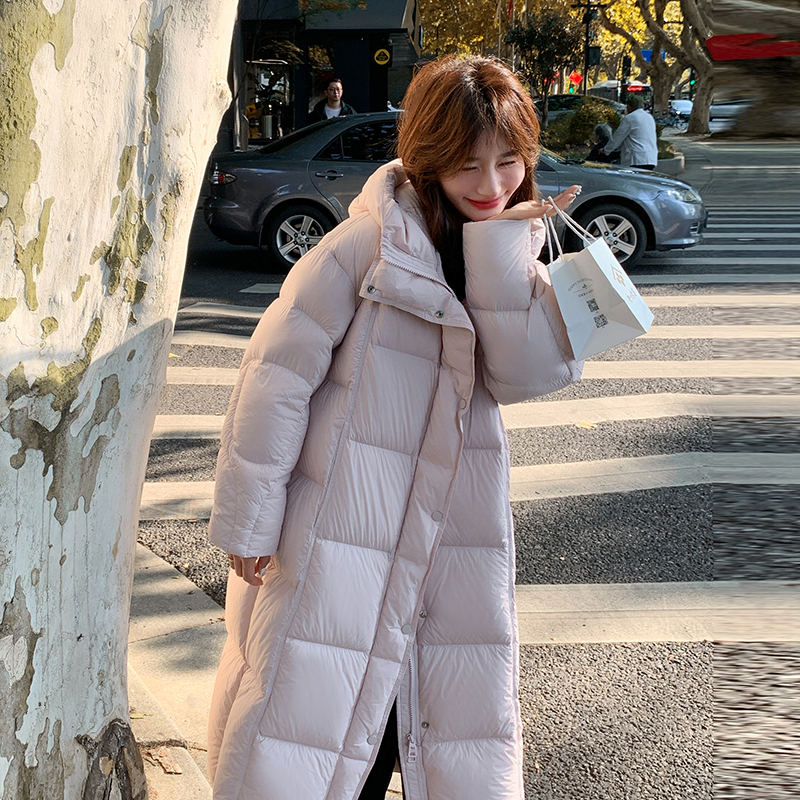 现货主推设计感长款新标90%白鸭绒羽绒服191-6356-P415-K598，女装羽绒服，浙宝210（原浙宝191）