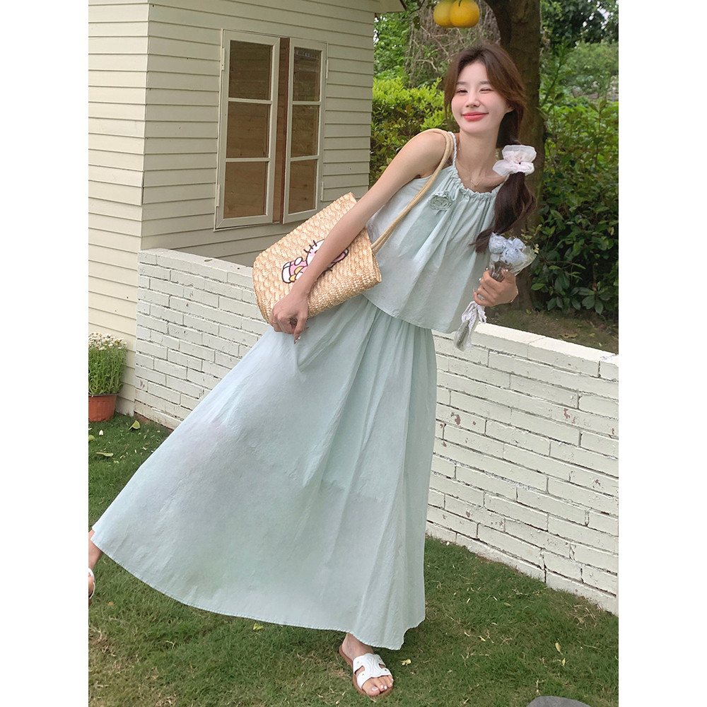 现货209--791-P120-K178吊带背心夏装新款高腰半身裙两件套套装,女装运动套装,浙宝210（原浙宝191）