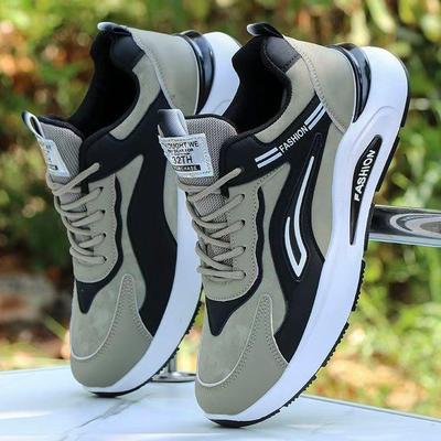 2025新款皮面跑步鞋防滑