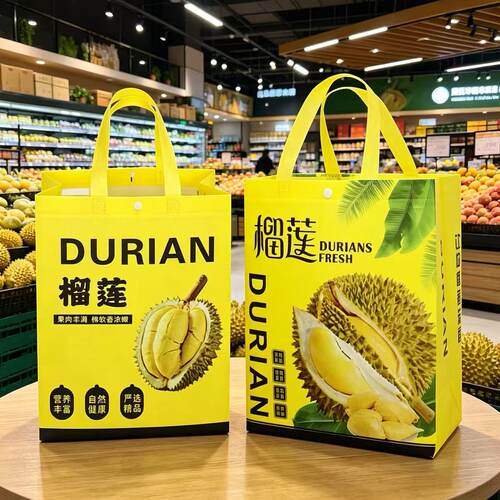 水果店榴莲专用手提袋加厚包装袋