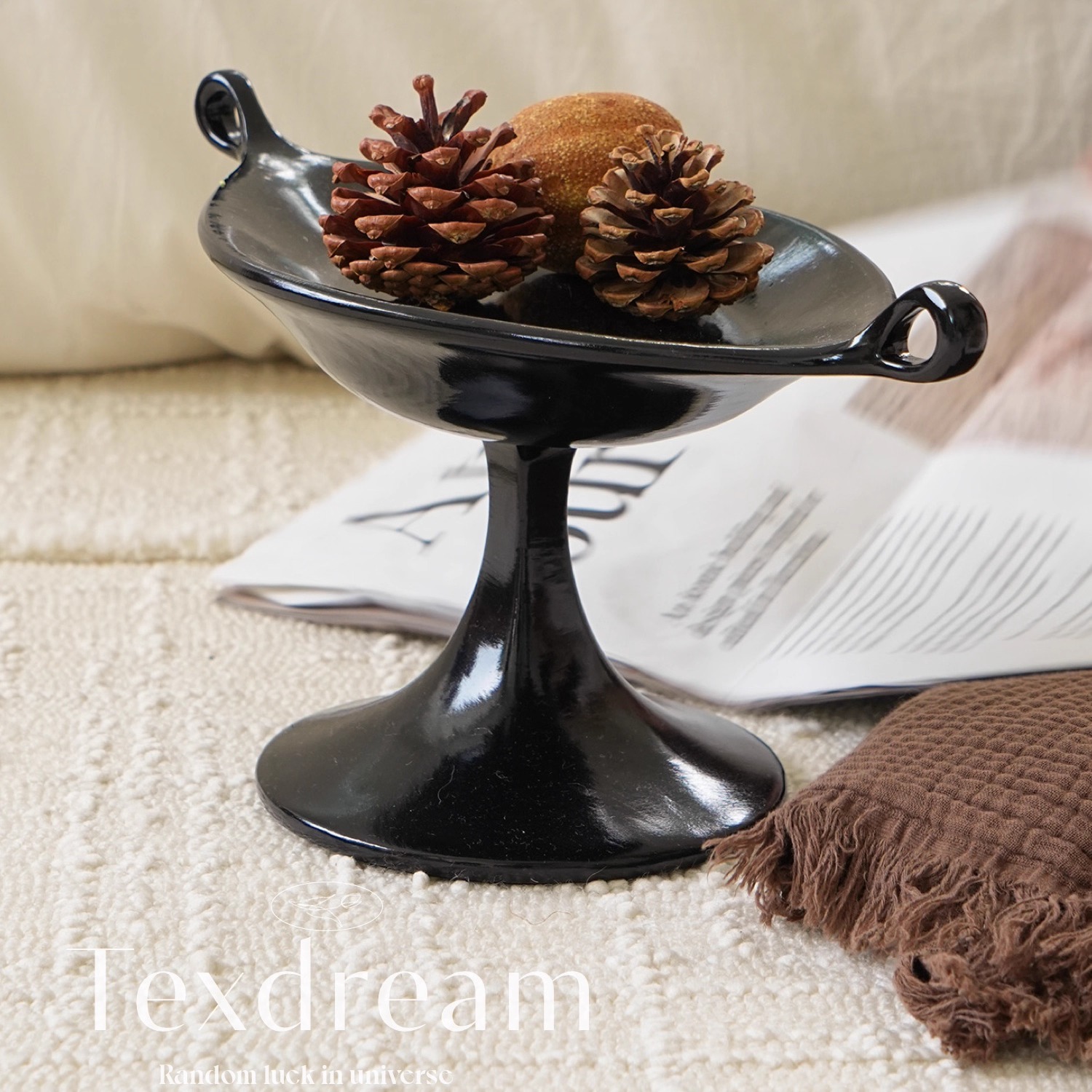 TEXDREAM织梦 ins北欧香薰托盘桌面首饰收纳盘中古风装饰摆件果盘