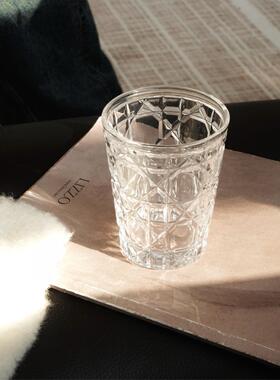 TEXDREAM织梦 藤格纹宝石杯彩色星空杯手工雕刻轻奢高颜值水晶杯