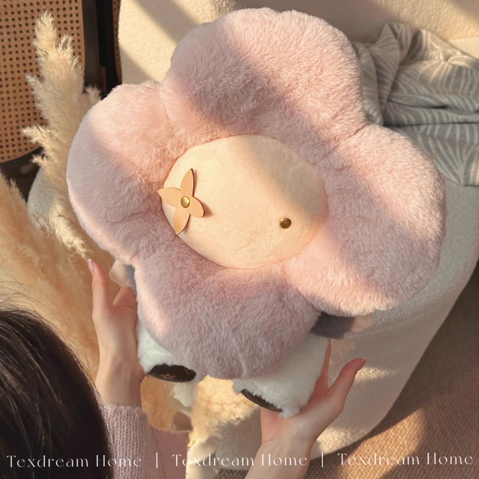 Texdream织梦【雪绒花】ins可爱公仔玩偶儿童安抚毛绒玩具抱枕