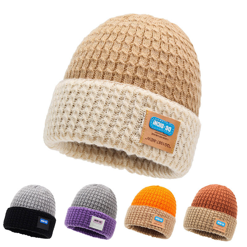 针织帽秋冬帽子女大头围加厚保暖包头冷帽男毛线帽套头百搭堆堆帽