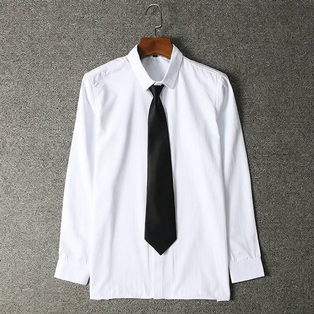 男款韩版学院风DK制服衬衫|大码