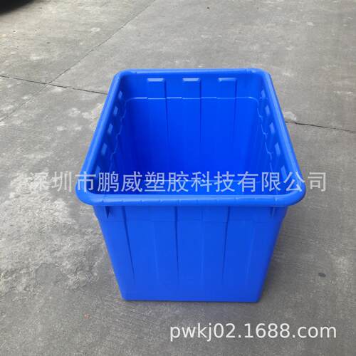 供应石家庄90-400L加厚款带轮胶箱 大号塑胶白兰收纳箱 制衣胶筐