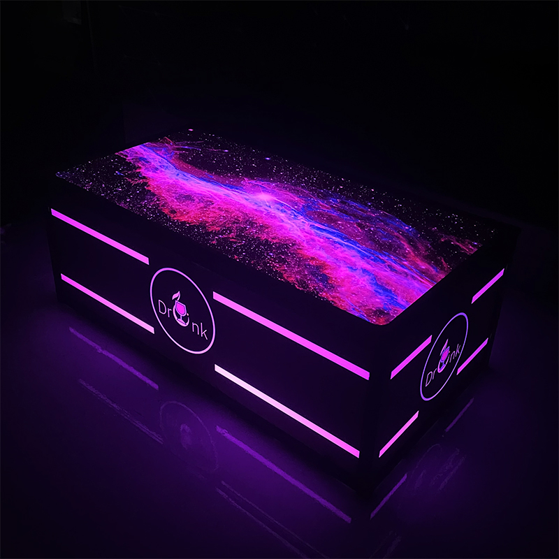 现货ktv茶几发光欧式七彩