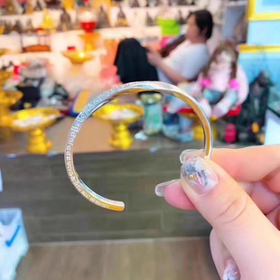 泰国特色 佛牌 阿赞喷 纯银经文手镯 925原庙正品 本命年 情侣