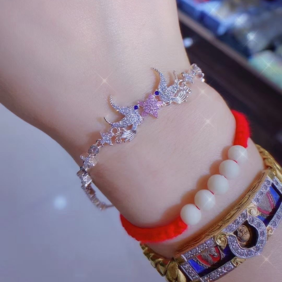 泰国特色 佛牌 龙婆boom 星空人缘鸟 手链  原庙  手镯