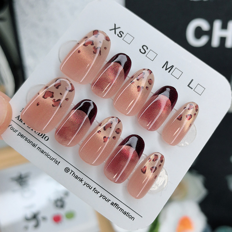 2026年新款美甲穿戴甲高级感手工甲猫眼显白甲片法式豹纹指甲贴片,彩妆/香水/美妆工具,穿戴甲/甲片,淘宝优惠券,粉丝福利购,淘宝优惠卷