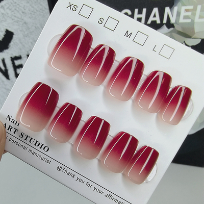 高级感甲片美甲贴片假指甲贴纸