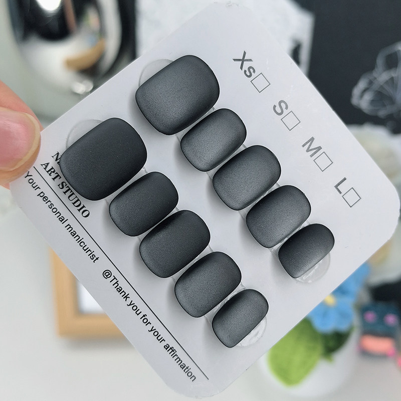 简约纯色磨砂穿戴甲黑色豆豆甲美甲贴片可拆卸假指甲贴片显白甲片,彩妆/香水/美妆工具,穿戴甲/甲片,淘宝优惠券,粉丝福利购,淘宝优惠卷