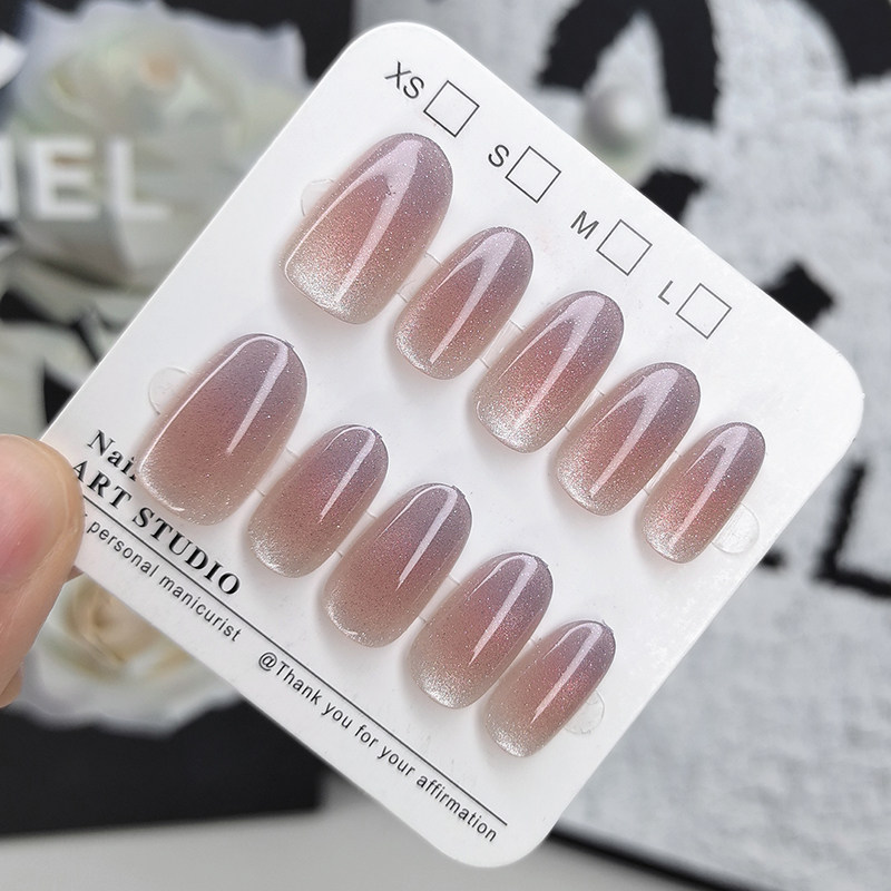 2025年新款美甲贴片中长款气质猫眼指甲贴片短款手工甲穿戴甲显白,彩妆/香水/美妆工具,穿戴甲/甲片,淘宝优惠券,粉丝福利购,淘宝优惠卷