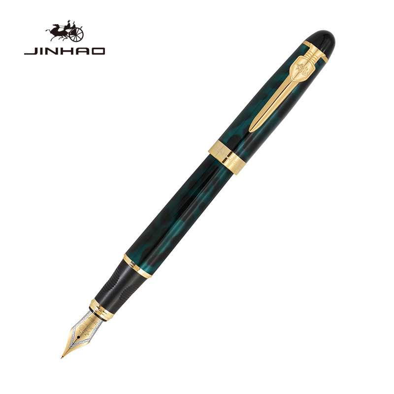 新款直销35号Ｍ尖18kgp钢笔现货商务办公签字金属钢笔可刻字硬笔