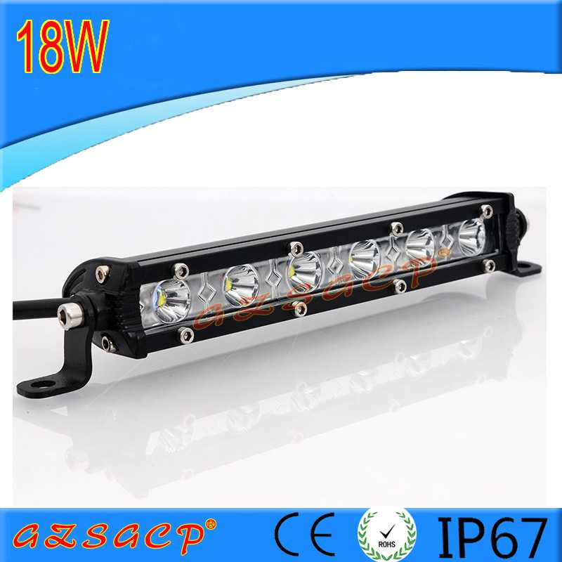 新款直销热销汽车LED一字单排超薄工作长条射灯越野车摩托货车辅