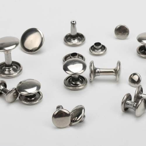 新款直销跨境货源金属铁不锈钢双面铆钉帽钉子母柳丁撞钉面不生锈