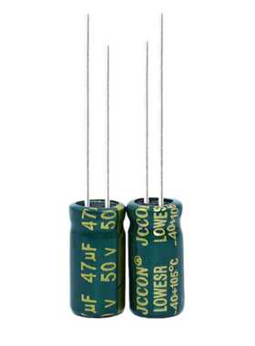 新款直销50v47uf 50v  JCCON绿金 开关电源适配器高频低阻铝电解