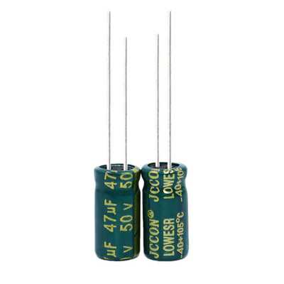 新款直销50v47uf 50v  JCCON绿金 开关电源适配器高频低阻铝电解
