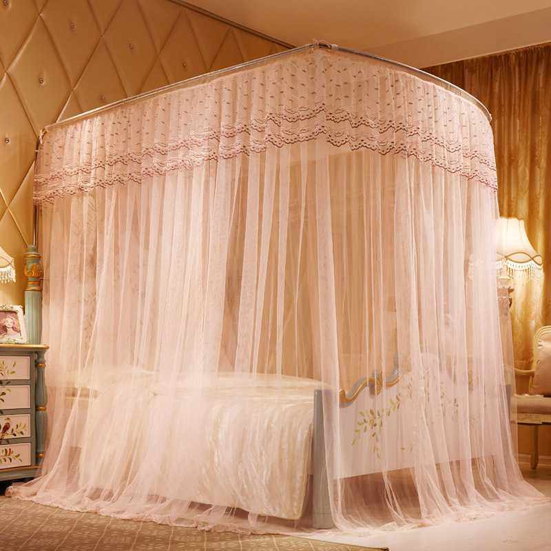 新款直销新款U型钓鱼竿伸缩蚊帐落地宫廷公主钢支架1.5M1.8M米帐,床上用品,蚊帐,淘宝优惠券,粉丝福利购,淘宝优惠卷