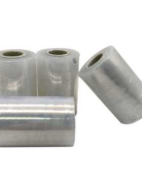 新款直销现货6cm10cmPE缠绕膜小卷工业用包装膜白色电线膜打包 拉