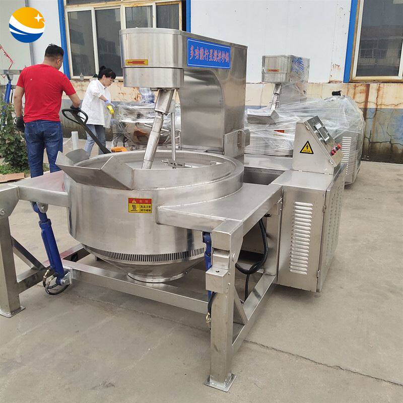 炒豆沙机器 全自动大型电磁加热300L行星搅拌炒锅 月饼馅炒制设备
