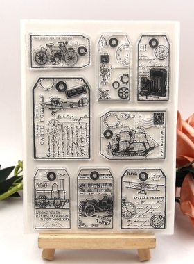 Vinatge Transparent Clear Silicone Stamp/Seal for DIY scrapb