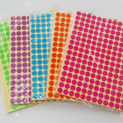 16mm Circle Round Color Coded Label Dot Sticker Code price