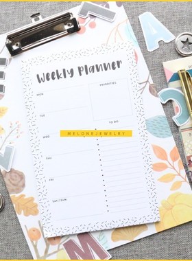 New classic magnet fridge weekly planner notes  A5 school