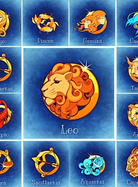 Zodiac Sign 5D Diamond Painting Twelve Constellations DIY D