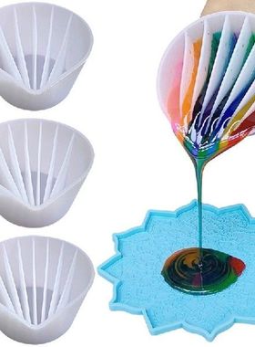 6/7/8 Grid DIY Epoxy Silicone Color Mixing Cup Toning