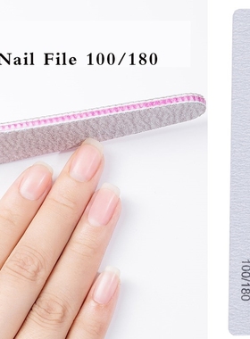 MSHARE Nail Files 100 180 25pcs Grits Nails Sanding File Bu
