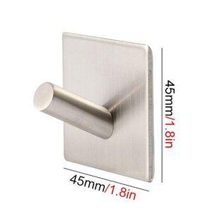 3M Self Adhesive Wall Door Back Hooks Heavy Duty Stainless S