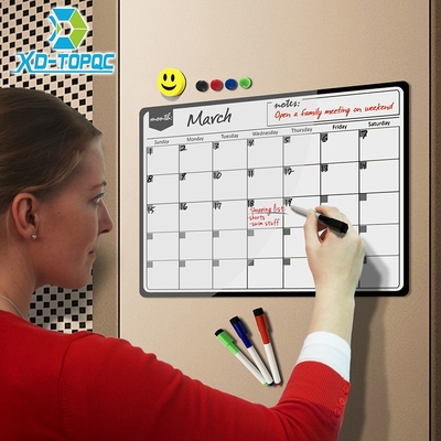 Planner Magnetic Calendar Whiteboard Notes Fridge Monthly Wi