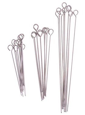 10pcs Outdoor Camping Picnic Meat Goose Round Roast Skewers