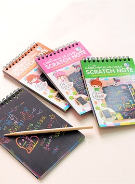 Stationery DIY Scratchbook Scratch Stickers Note Book Drawin