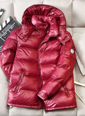 JNITTDON2021 new men's shiny down jacket thickened short