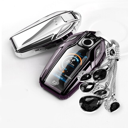 Car TUP Key Case Cover Buckle For BMW 5 Series 6 Series 7 Se