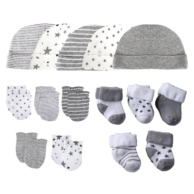Newborn Hat+Gloves+Socks Set For Baby B