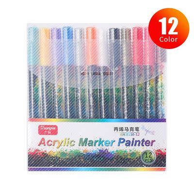 18 Colors/Set 0.7mm Acrylic Paint Marker pen for Ceramic Roc